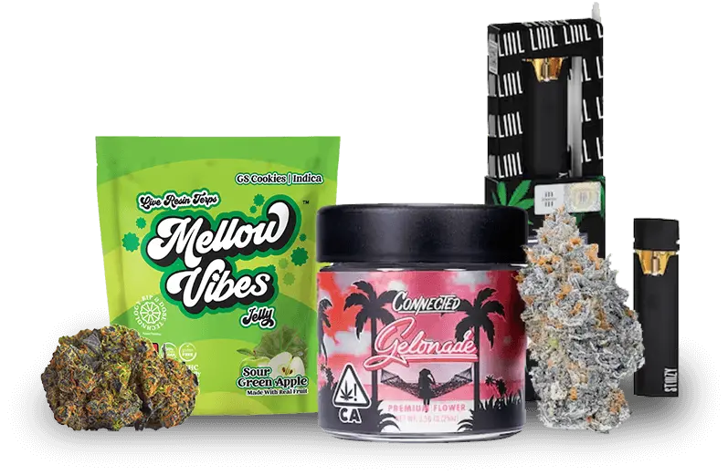 Cannabis Variety of Products in California