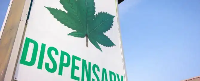 cannabis dispensary storefront in Needles California